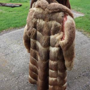 lot 230 image: LOT OF 3  FUR COATS 