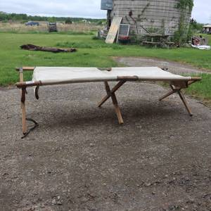 lot 231 image: MILITARY FOLDABLE COT