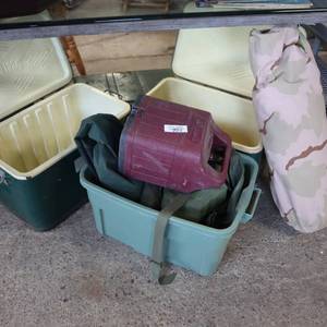 lot 235 image: LOT OF ASSORTED CAMPING GEAR