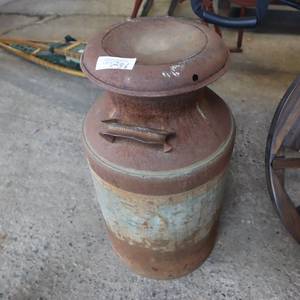 lot 236 image: MILK CAN