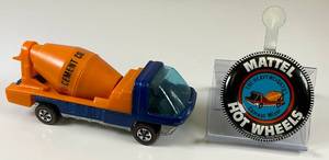 lot 2 image: 1969 REDLINE Hot Wheels The Heavy Weights Cement Mixer With Button