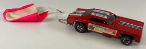lot 18 image: 1969 REDLINE Hot Wheels The Mongoose Plymouth Funny Car With Parachute Nice Condition