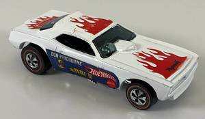 lot 36 image: 1969 Hard To Find (Star Rivet) REDLINE Hot Wheels The Snake II Funny Car Very Nice Condition Slide Present On Bottom