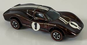 lot 40 image: 1968 REDLINE Hot Wheels Ford Mk IV Transparent Dsark Brown Very Nice Condition
