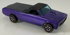 lot 45 image: 1967 REDLINE Hot Wheels Custom Fleetside Transparent Purple Nice Condition