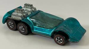 lot 52 image: 1970 REDLINE Hot Wheels Six Shooter  Transparent Aqua Nice Condition