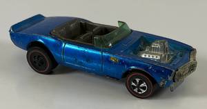 lot 57 image: 1969 REDLINE Hot Wheels Light-My-Firebird Transparent Blue Good Condition