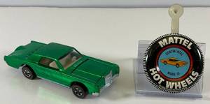 lot 70 image: 1968 REDLINE Hot Wheels Continental Mark III Transparent Green With Button Super Nice Condition