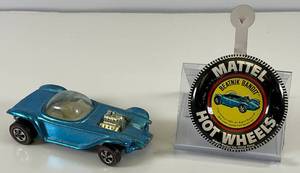 lot 85 image: 1968 REDLINE Hot Wheels Beatnik Bandit Transparent Baby Blue With Button Very Nice Condition