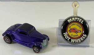 lot 86 image: 1968 REDLINE Hot Wheels Classic 36 Ford Coupe Transparent Purple With Button Very Nice Condition