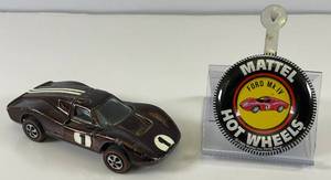lot 94 image: 1968 REDLINE Hot Wheels Ford MK IV Transparent Dark Brown With Button Super Nice Condition