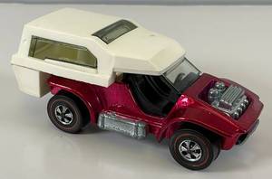 1969 REDLINE Hot Wheels "Power Pad" Transparent Red Really Nice Condition