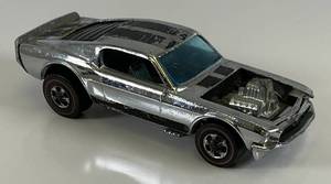 lot 117 image: 1969 REDLINE Hot Wheels Chrome Boss Hoss Mustang Nice Condition