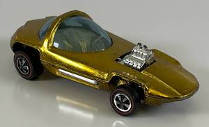 lot 121 image: 1967 REDLINE Hot Wheels Silhouette Transparent Gold Nice Condition