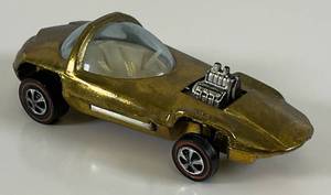lot 125 image: 1967 REDLINE Hot Wheels Silhouette Transparent Gold Nice Condition