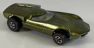 lot 126 image: 1968 REDLINE Hot Wheels Turbofire Transparent Lime Green Nice Condition
