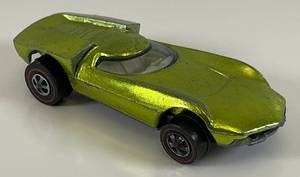 lot 127 image: 1968 REDLINE Hot Wheels Turbofire Transparent Apple Green Nice Condition