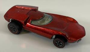 lot 130 image: 1968 REDLINE Hot Wheels Turbofire Transparent Red Nice Condition