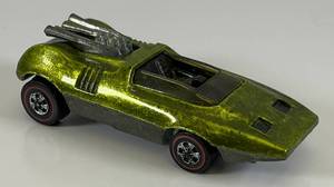 lot 132 image: 1969 REDLINE Hot Wheels Peeping Bomb Transparent Lime Green Very Nice Condition