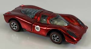 lot 135 image: 1969 REDLINE Hot Wheels Porshe 917 Transparent Red Really Nice Condition