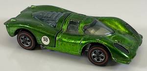 lot 136 image: 1969 REDLINE Hot Wheels Porshe 917 Transparent Green Really Nice Condition