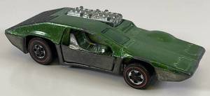lot 137 image: 1970 REDLINE Hot Wheels Side Kick  Transparent Lime Green Nice Condition