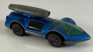 lot 140 image: 1970 REDLINE Hot Wheels Rocket-Bye-Baby Transparent Blue Nice Condition