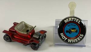 lot 161 image: 1968 REDLINE Hot Wheels Hot Heap Transparent Red With Button Nice Used Condition