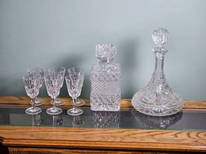 lot 71 image: Cut Glass Decanter Group
