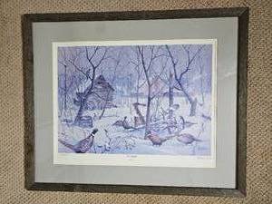 lot 7 image: In Shelter  Numbered and Signed Print by Les Kouba 3783000