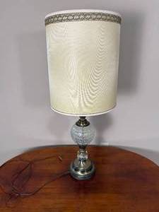 lot 32C image: Hollywood Regency Globe Table Lamp