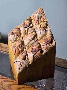 lot 84 image: ENESCO Artist Gallery - Kim Lawrence - Pillar of Heaven - Nativity Set