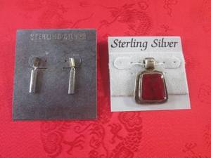 lot 26 image: (FS) Sterling Silver Earrings and N...