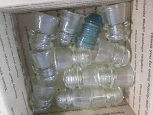 lot 69 image: (CSB) Vintage Glass Insulators...
