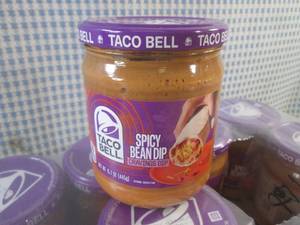 lot 87 image: (B-2) 12 Jars of Taco Bell Spicy Be...
