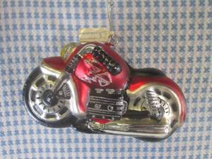 lot 94 image: (EC1) Dept 56 Motorcycle Ornament 6...
