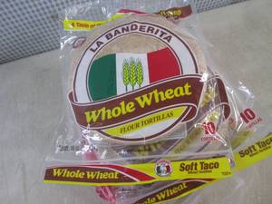 lot 146 image: (B-1) 6 Packs of 10 Whole Wheat Flo...
