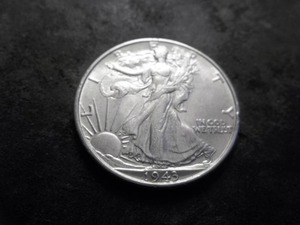 lot 10 image: 1943 Walking LIberty Silver Half Dollar
