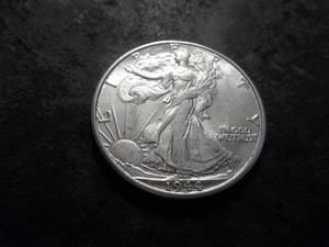 lot 11 image: 1944 D Walking LIberty Silver Half Dollar