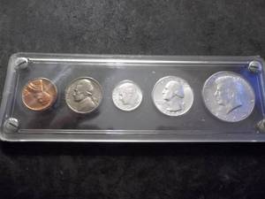 lot 18 image: 1964 Mint Set  The Dime, Quarter & Half Dollar Are Silver