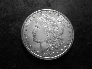 lot 23 image: 1881 S Morgan Silver Dollar