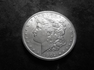 lot 45 image: 1902 S Morgan Silver Dollar