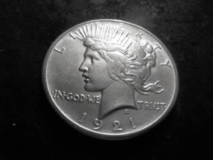 1921 Peace Silver Dollar