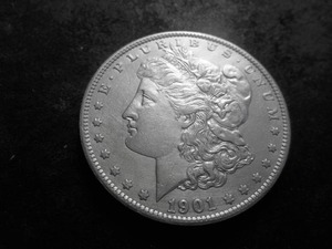 lot 44 image: 1901 S Morgan Silver Dollar