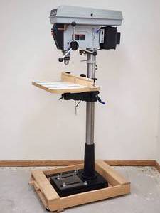 lot 51 image: Delta Floor Drill Press on a Rolling Base