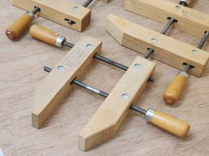 lot 38 image: (3) Jorgensen Woodworking Clamps