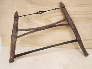 lot 41 image: Vintage Woodworking Workshop Wall Decor Saw