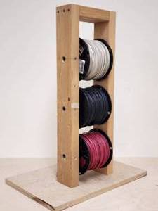 lot 29 image: Electricians Wire Spool Caddie with Wire