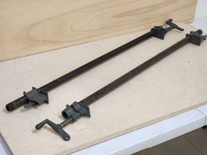 lot 66 image: Set of Woodworking Pipe Clamps