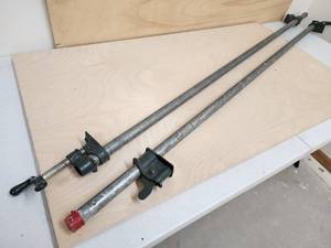 lot 47 image: Set of Woodworking Pipe Clamps